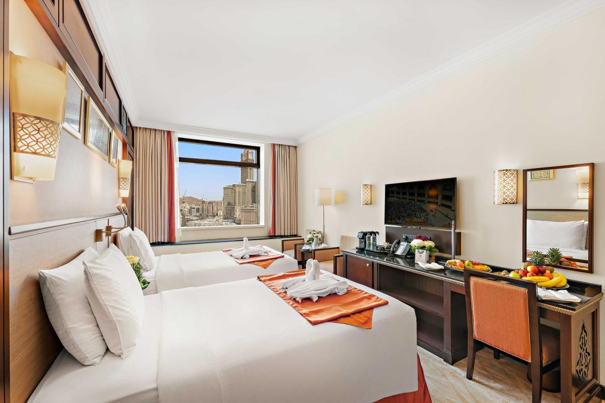 Anjum Hotel Makkah - Luxury room interior with Haram view, premium Umrah accommodation facilities and amenities