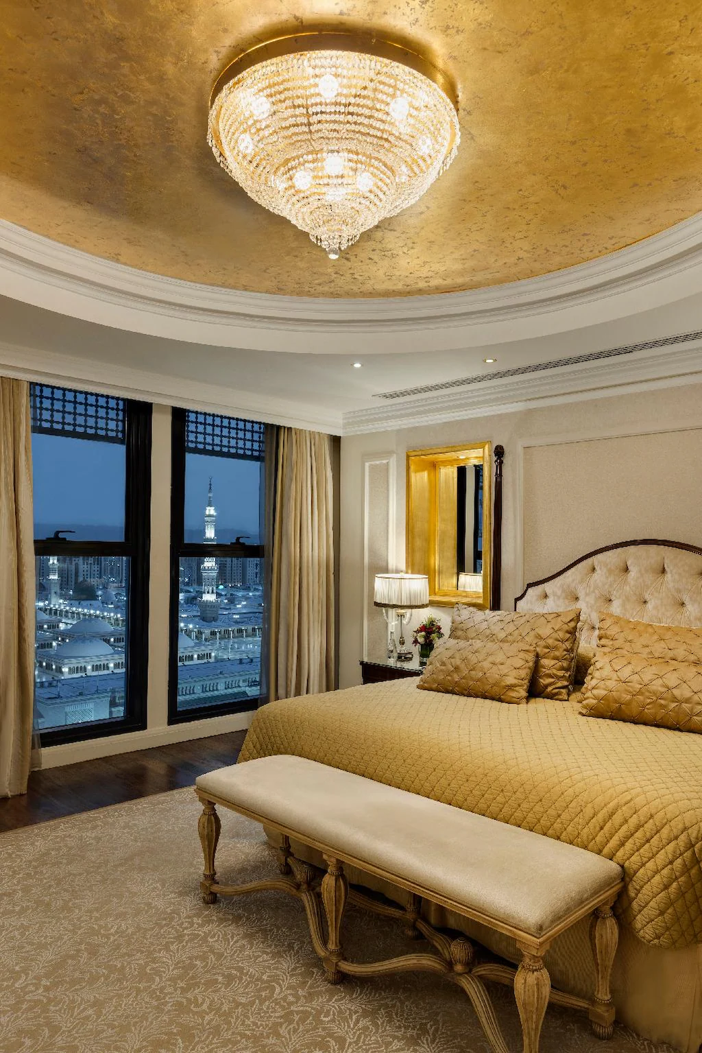 The Oberoi Madina - Deluxe hotel room interior near Masjid Nabawi, Islamic heritage accommodation amenities
